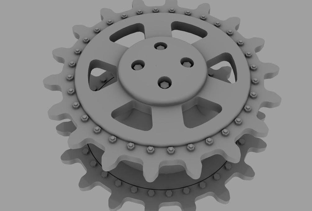 1:35 Panther / Jagdpanther (Final Model) Drive Wheels