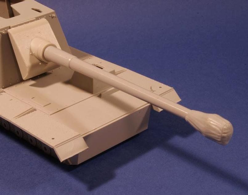 1:35 Kanone 40 Barrel with Canvas Cover Tank Destroyer Sturer Emil