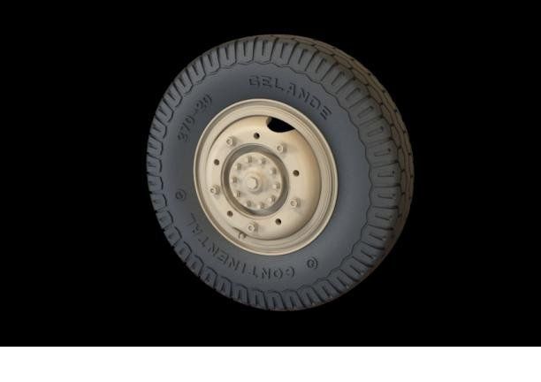1:35 Road wheels Sd.Kfz 234 (Commercial B)