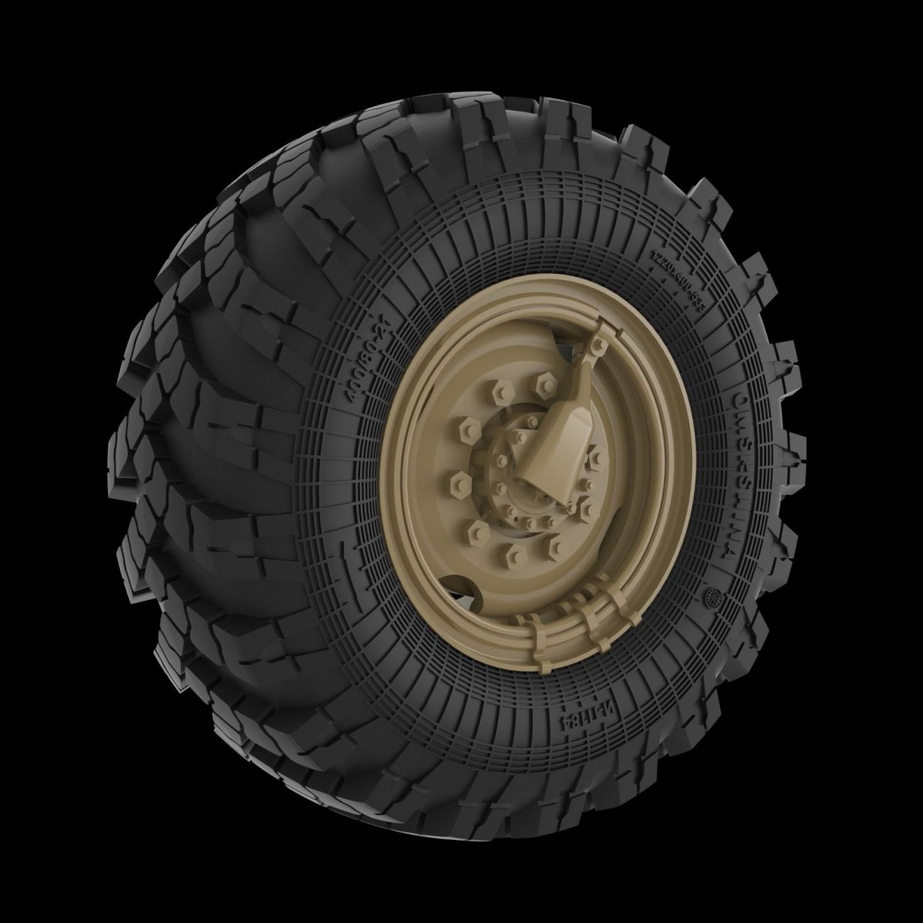 1:35 Kamaz 4320 Road wheels