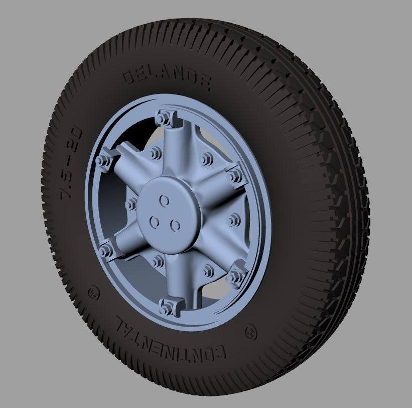 1:35 Renault AHN wheels (Continental)