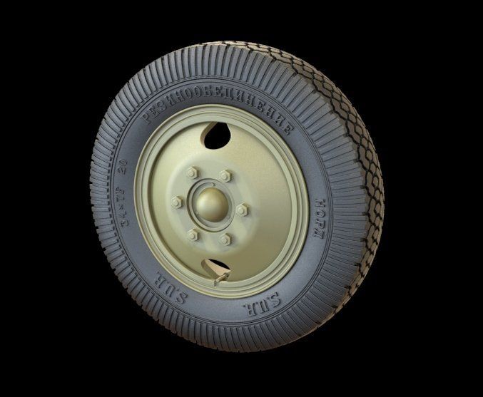 1:35 ZiS-5 Road wheels (Jaroslavskij Zavod)