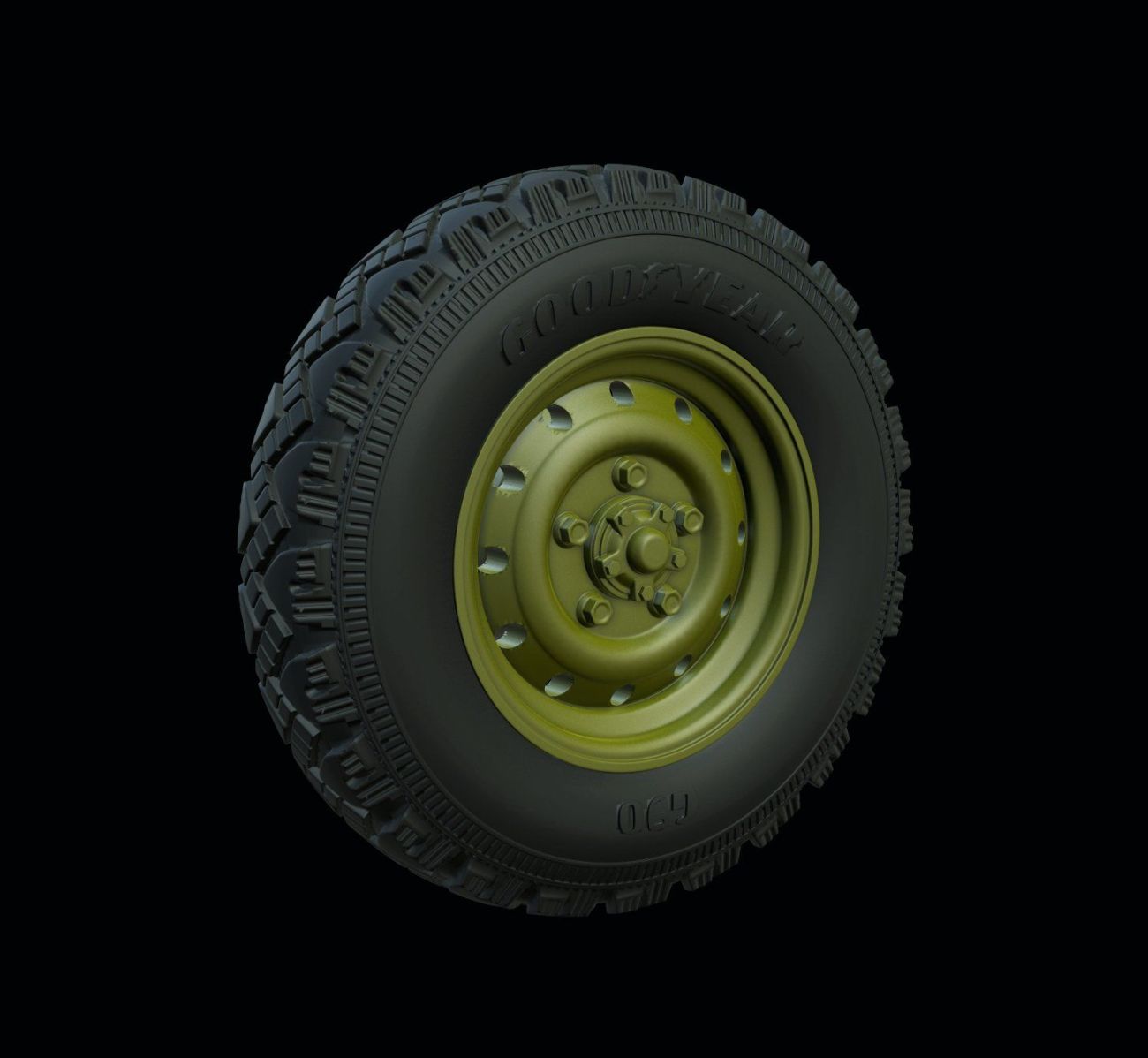 1:35 Land Rover Defender Road wheels (Goodyear)