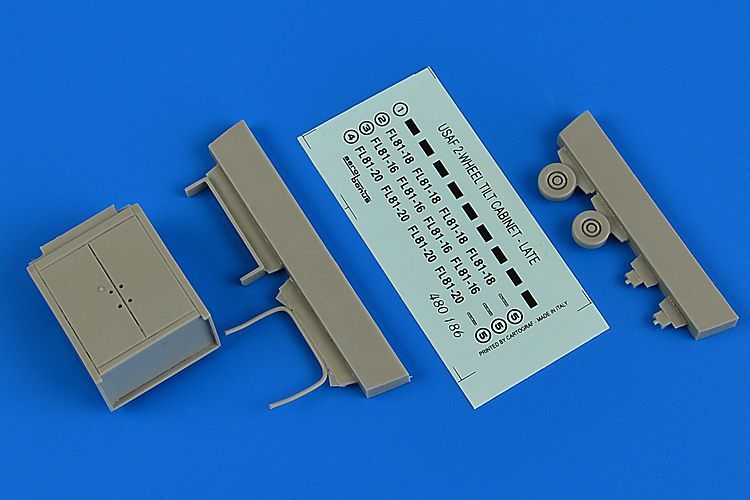 1:48 USAF 2-wheeled tilt cabinet - late