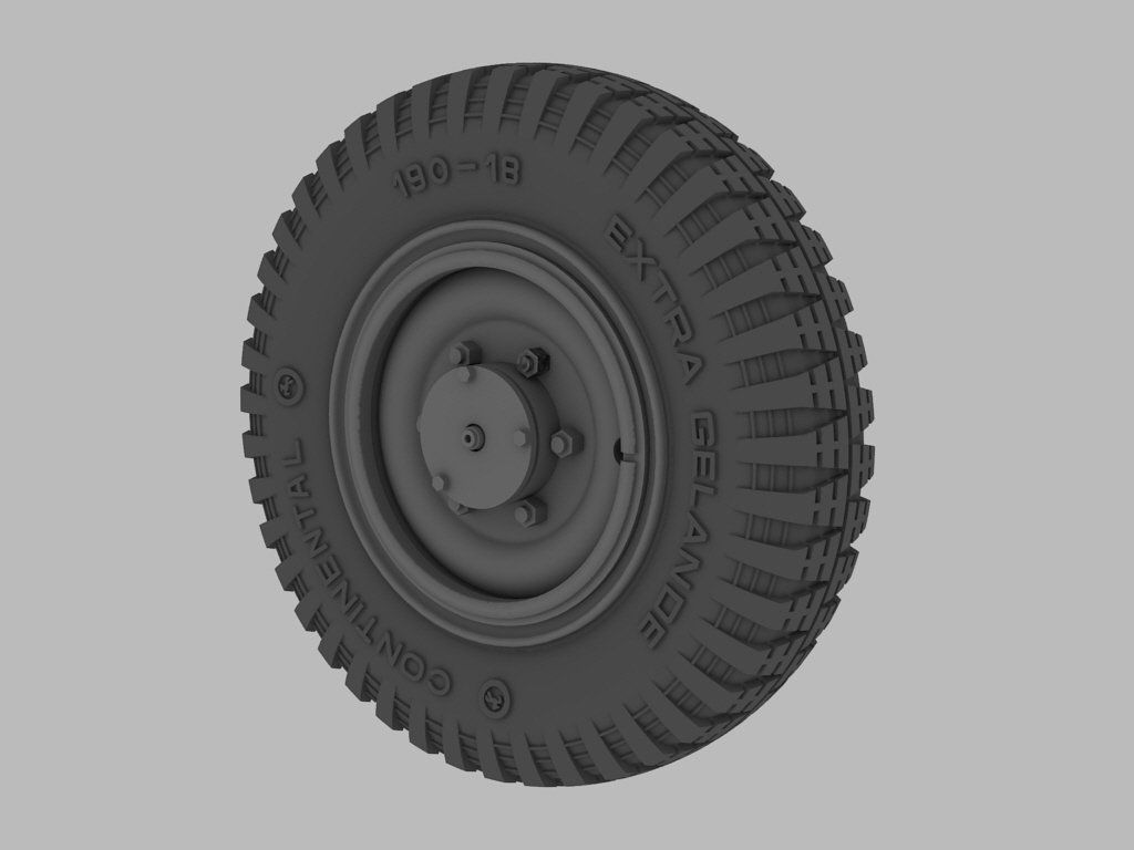 1:35 Sd.Kfz.221/222 road wheels (late pattern)