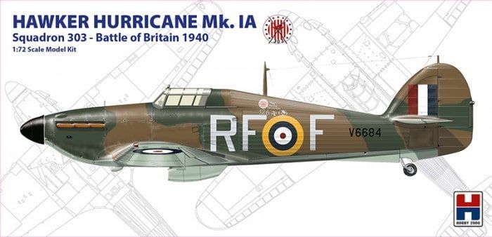 1:72 Hawker Hurricane Mk.IA Squadron 303 - Battle of Britain 1940