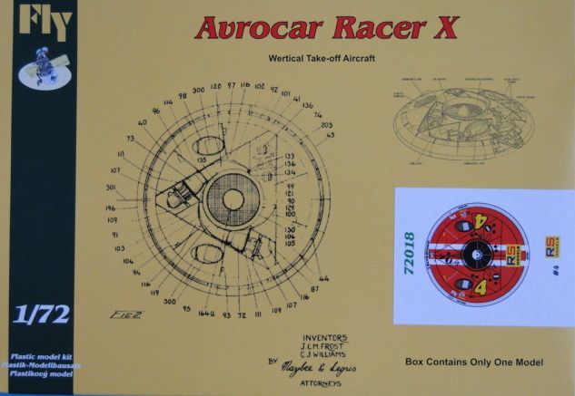 1:72 Avrocar Racer X RS models