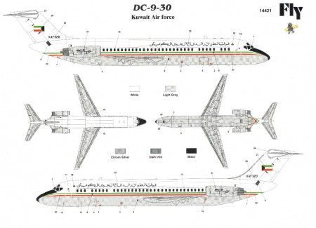 1:144 DC 9-30 Kuwait Air force
