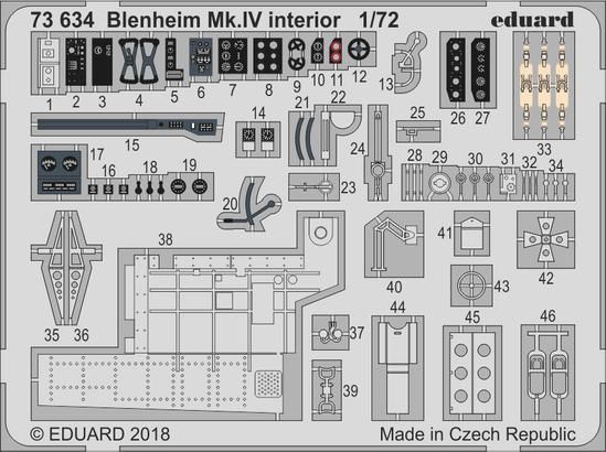 1:72 Blenheim Mk. IV interior