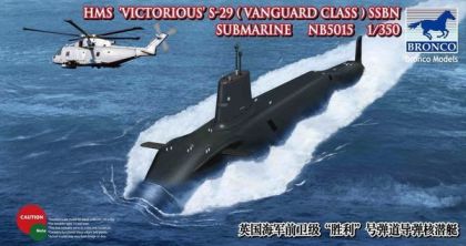 1:350 HMS-29/30/31 ‘Vanguard’ Class SSBN Ballistic Missile Submarine