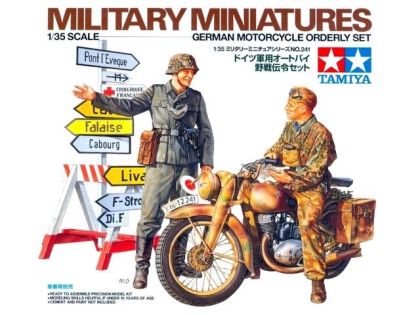 1:35 German motorcycle orderly set