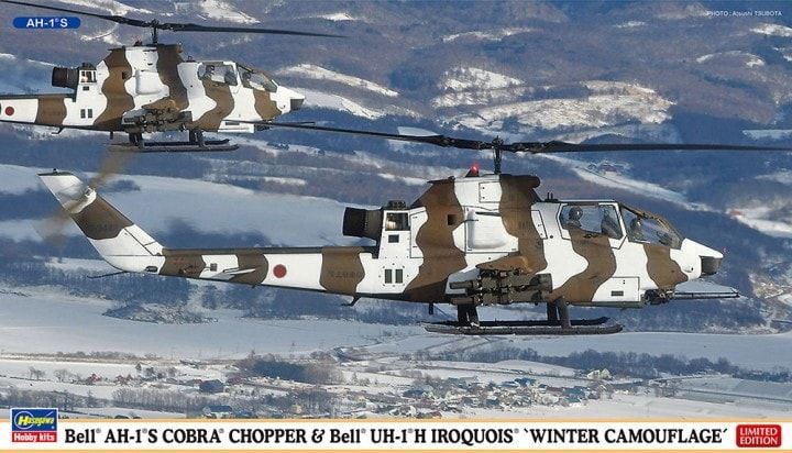 1:72 Bell AH-1S Cobra Chopper & UH-1J Iroquois Winter Camouflage