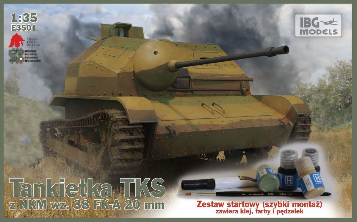 1:35 Polish Tankette with 20mm NKM wz. 38 FK-A STARTER SET