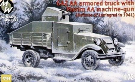 1:72 GAZ-AA armored truck with Maxim AA machine-gun (Defense of Leningrad in 1941)