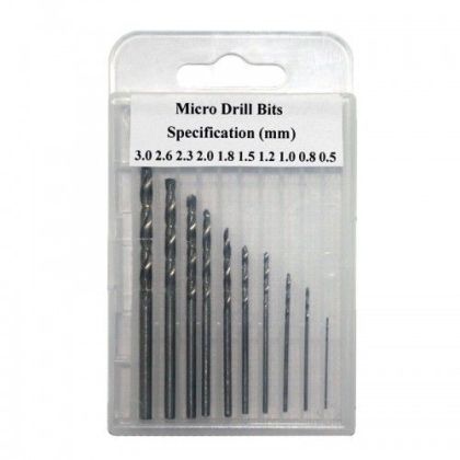 Drill bit set 0.5mm-3.0 mm