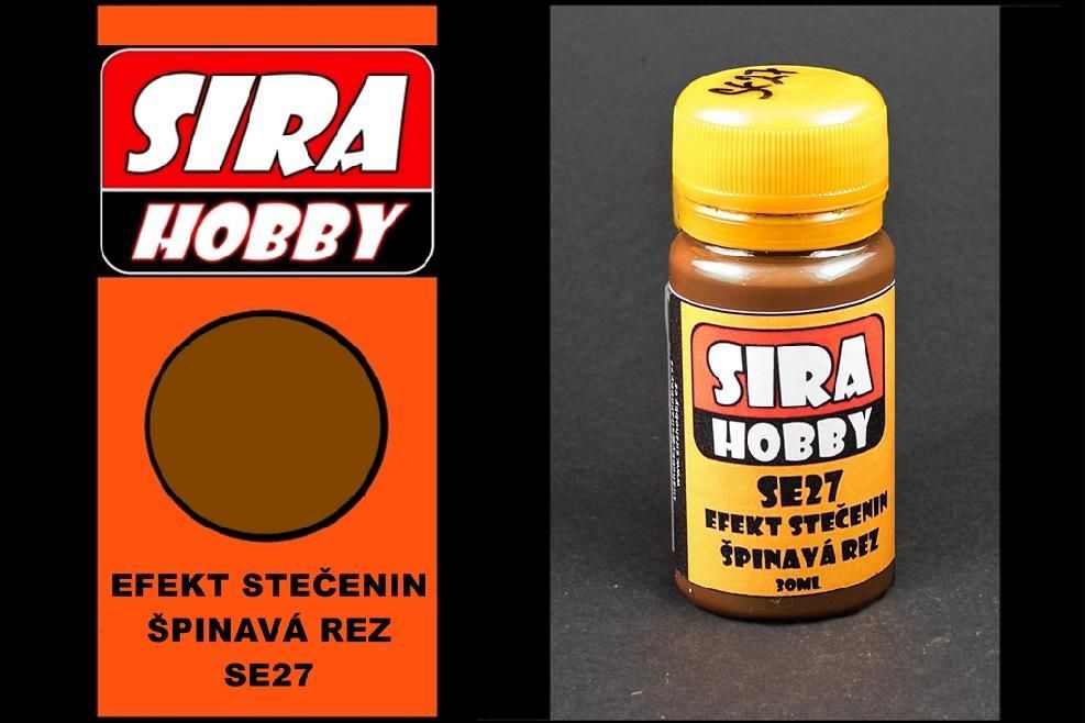 Efekt stečenin - špinavá rez (streaking effect - dirty rust)