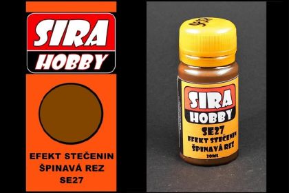 Efekt stečenin - špinavá rez (streaking effect - dirty rust)