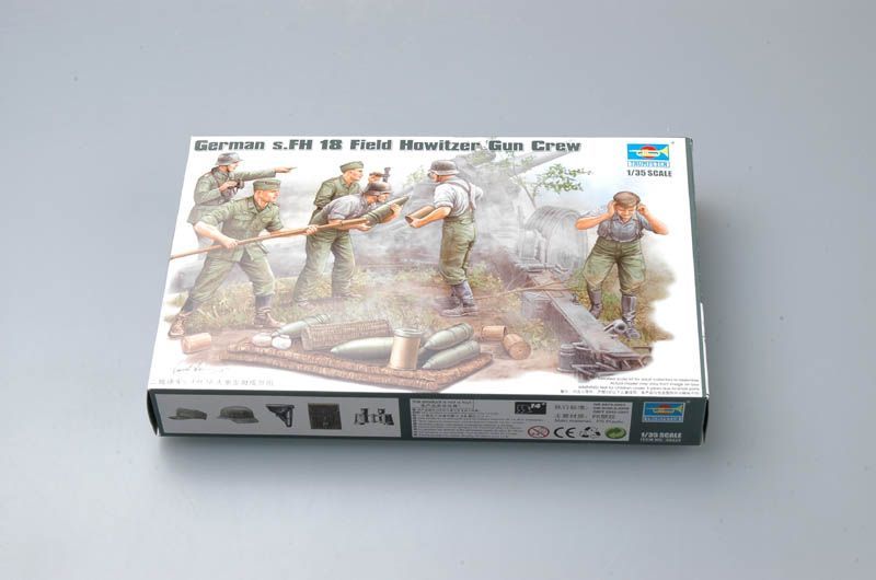 1:35 German s.FH 18 Howitzer Gun Crew