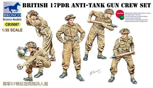 1:35 British 17pdr Anti-Tank Gun Crew set
