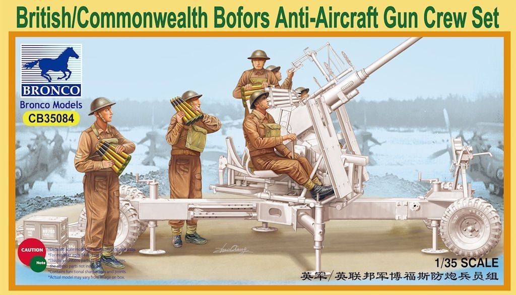 1:35 British/Commonwealth Bofors Anti-Aircraft Gun Crew Set
