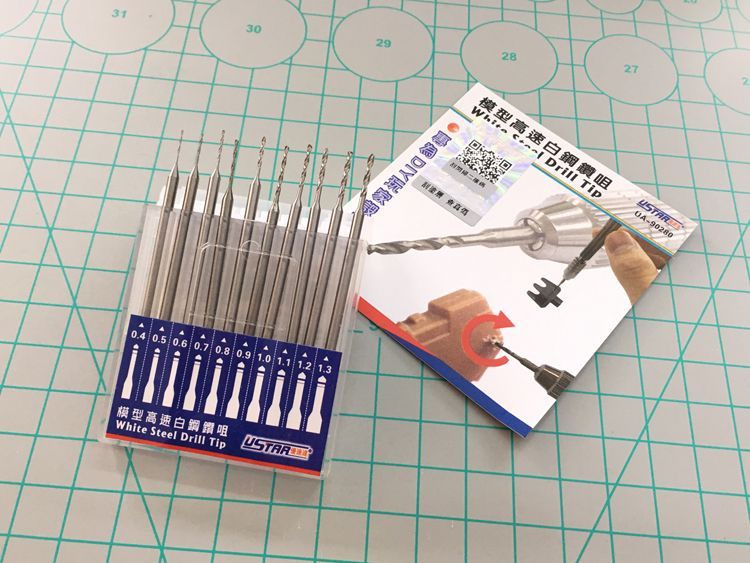 White Steel Drill Tip set 10 in 1