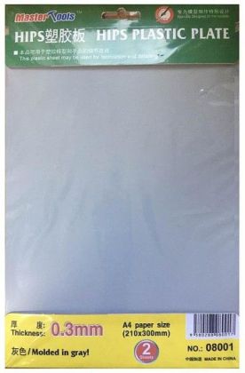 PLASTIC SHEET HIPS 0.3mm TWO PCS.