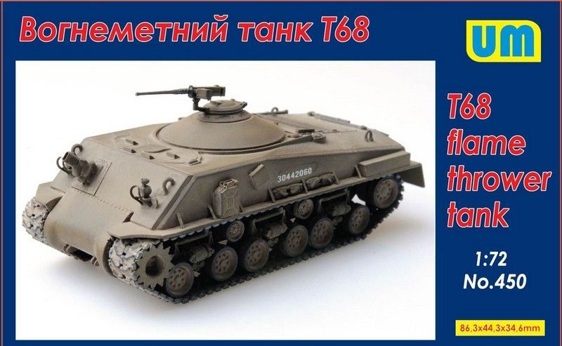 1:72 T68 flame thrower tank