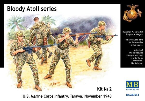 1:35 U.S. Marines Corps infantry, Tarawa November 1943