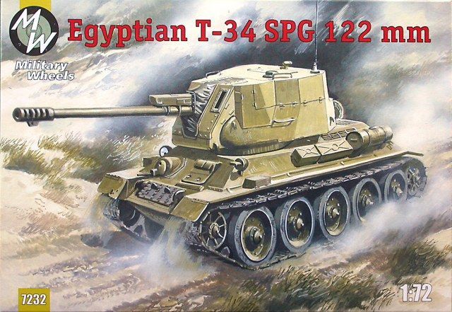 1:72 Egyptian T-34 SPG 122 mm