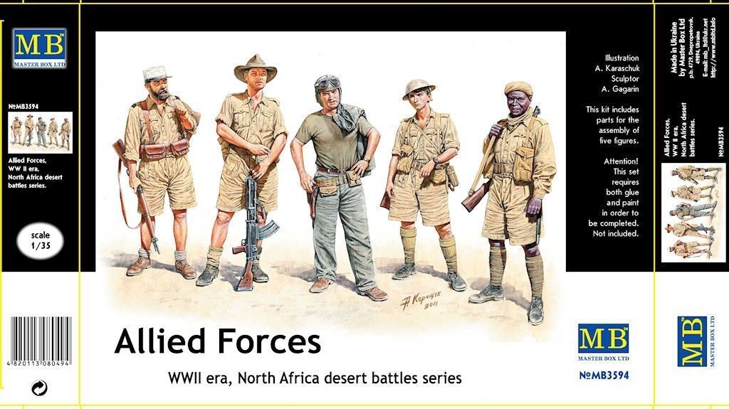 1:35 Allied Forces WWII era