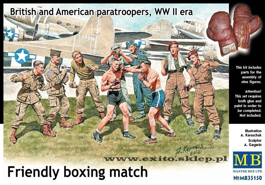 1:35 Friendly boxing match - British and American paratroopers