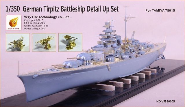 1:350 German Tirpitz Battleship Detail Up Set