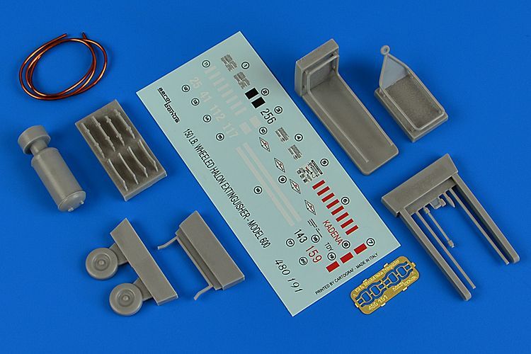 1:48 150 lb. Wheeled halon extinguisher model 600