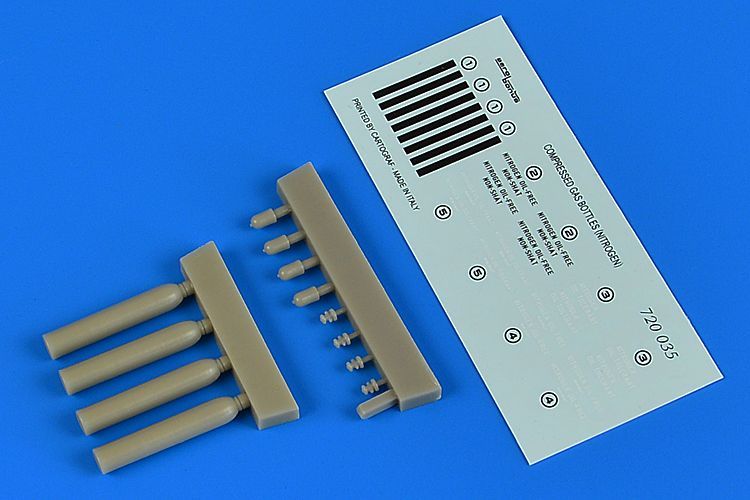 1:72 Compressed gas bottles (nitrogen)