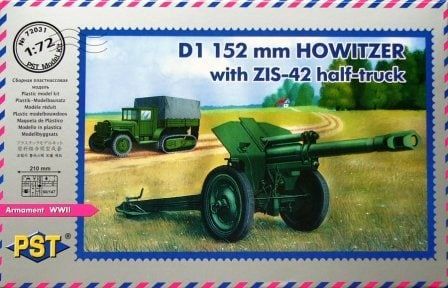 1:72 D1 152mm Howitzer with ZIS-42 half-truck