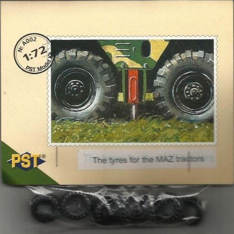 1:72 Tyres for the MAZ tractors (x8)