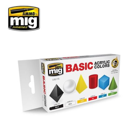 Basic Acrylic Colors 6x17ml