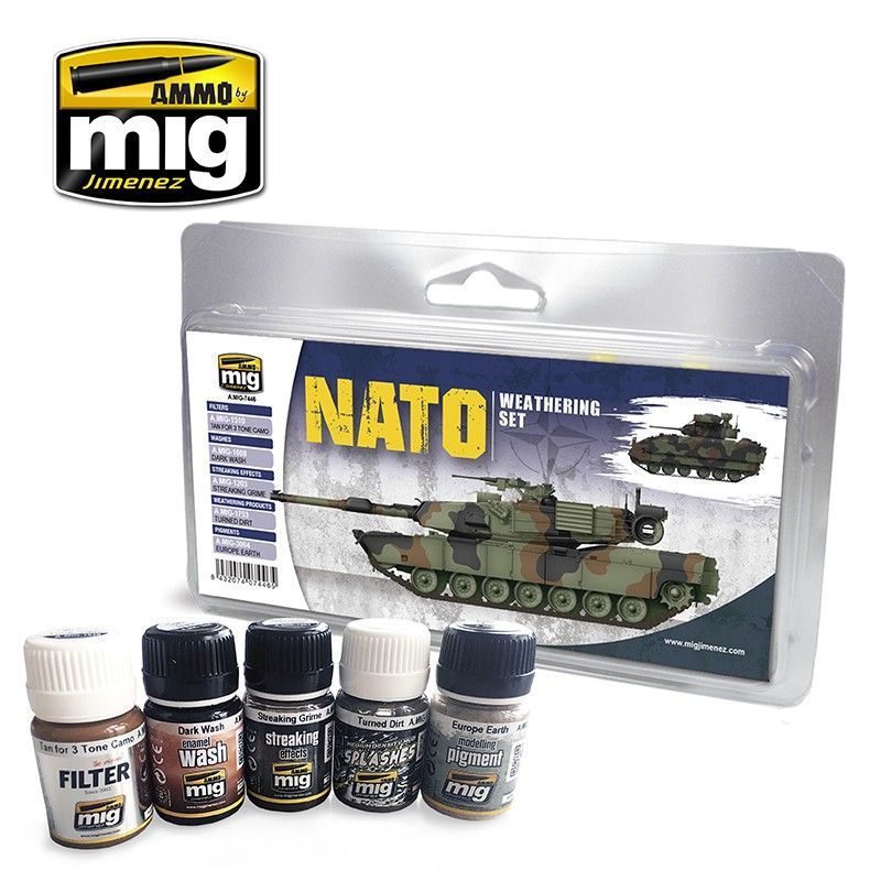 NATO Weathering Set Ammo Mig Jimenez | 5x 35ml (Paint set)