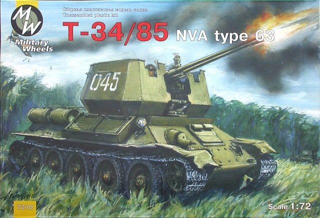 1:72 T-34/85 NVA type 63