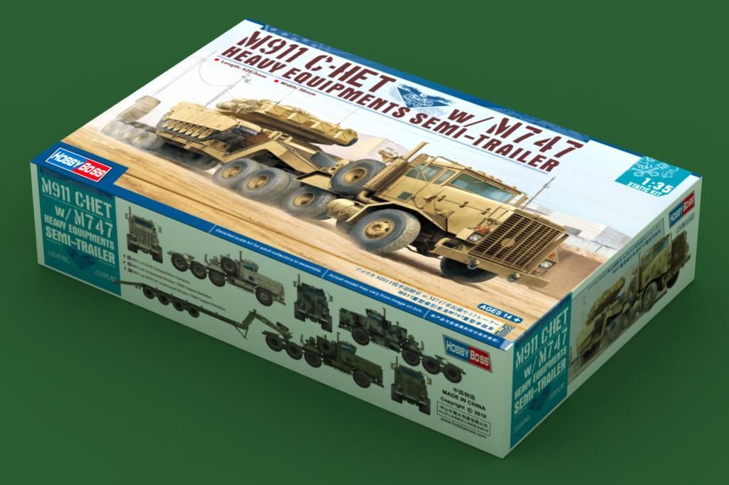1:35 M911 C-HET w/m747 Heavy Equipment Semi-Trailer