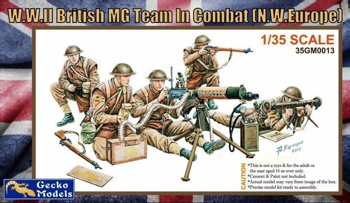 1:35 W.W.II British MG Team In Combat