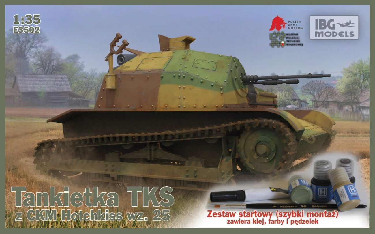 1:35 TKS Polish Tankette with machine gun