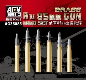 1:35 Brass Ru 85mm Gun Ammo Set