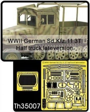 1:35 Sd. Kfz. 11 3T late Version Grills & Details ~AFV Club~