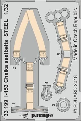 1:32 I-153 Chaika seatbelts STEEL