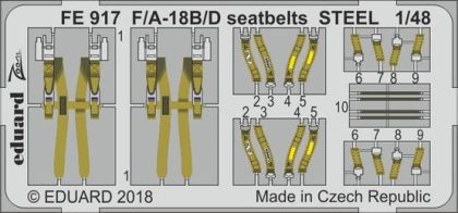 1:48 F/ A-18B/ D seatbelts STEEL