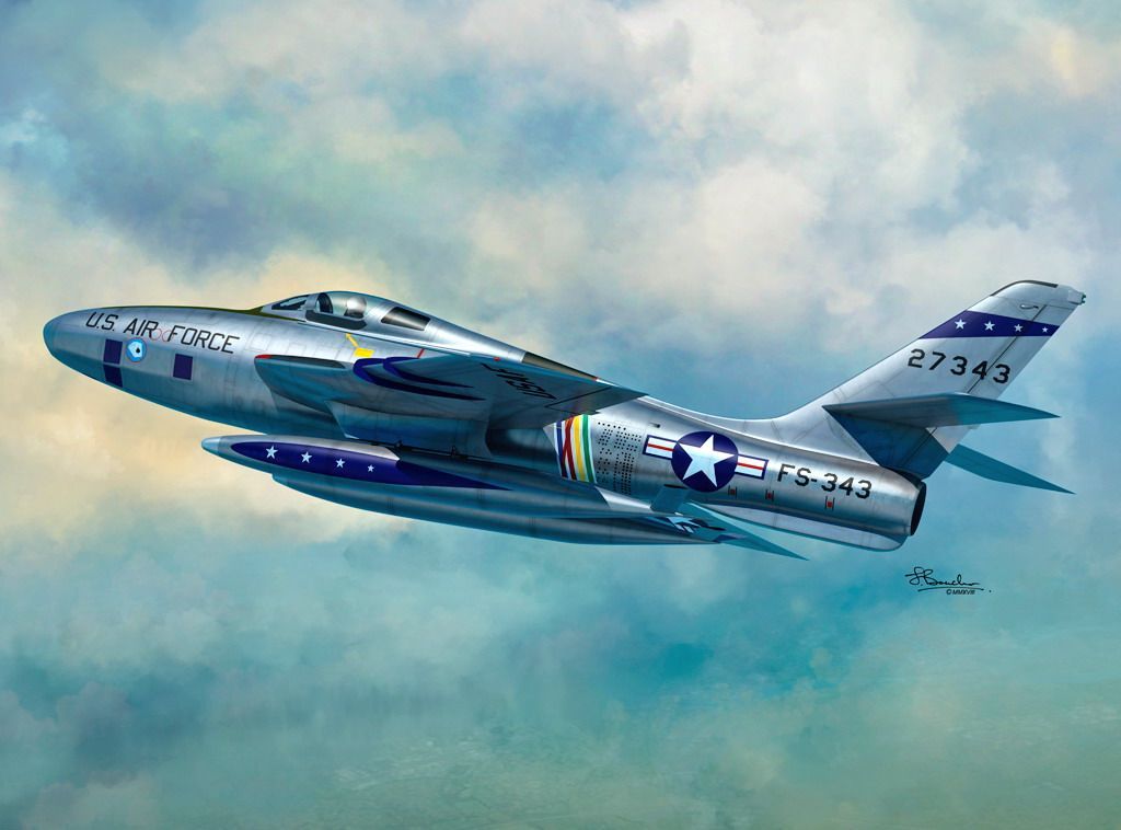 1:72 RF-84F Thunderflash (IT,BE,USAF,NL decals)