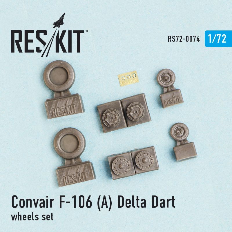 1:72 Convair F-106 (?) Delta Dart Wheels Set