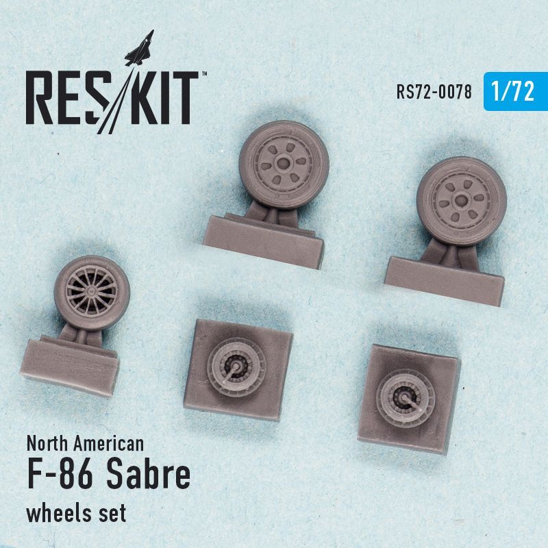 1:72 North American F-86 Sabre wheels set