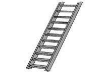 Stair Styrene HO (1 pcs) H-3,6mm W-9,9mm L-125mm (1:100)